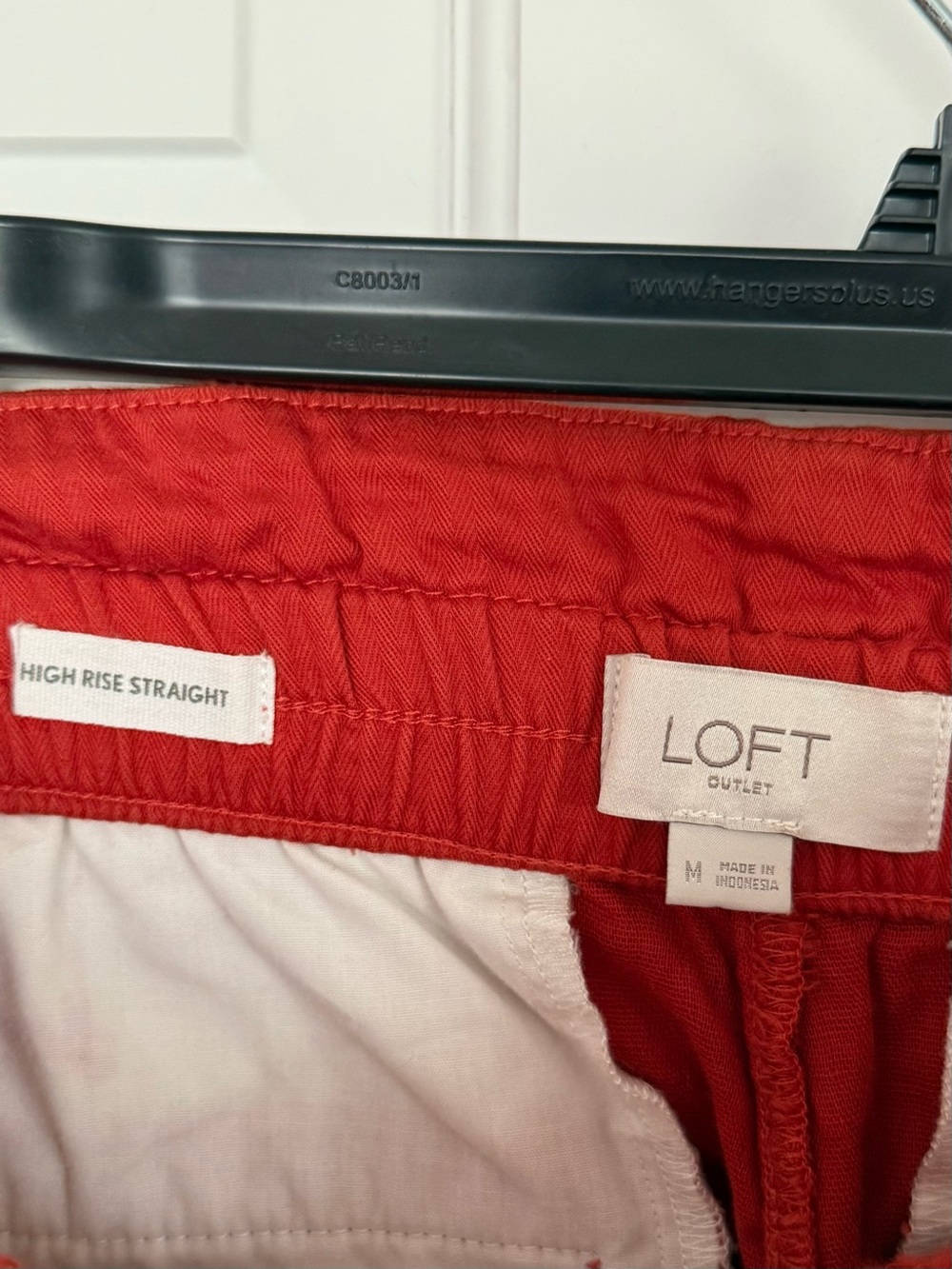 LOFT Rust Drawstring Capri Pants - Picture 3 of 3